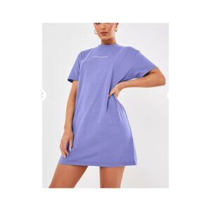 Missguided Basic T-shirt Dress Lavender Size US 12 NWT